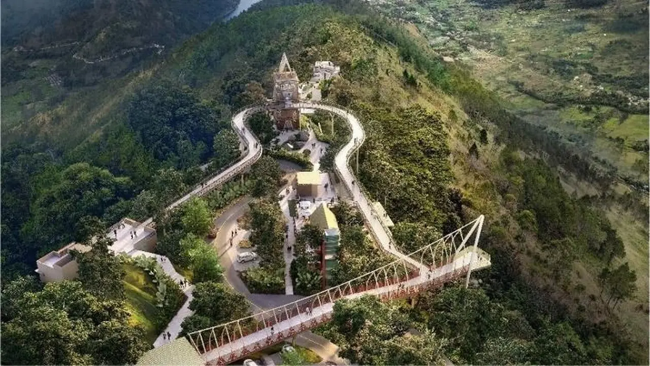Hutama Karya mempercepat pembangunan Kawasan Strategis Pariwisata Nasional (KSPN) Super Prioritas Waterfront City Danau Toba, Sumatera Utara. (Dok HK)