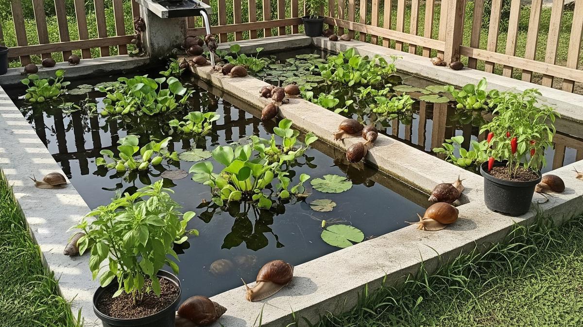 Tips Membuat Kolam Bekicot Ternak Mini di Belakang Rumah Desa, Panduan Praktis