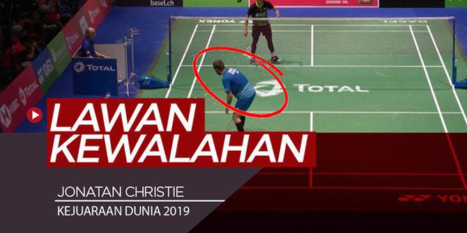VIDEO: Jonatan Christie Buat Lawan Kewalahan di Kejuaraan Dunia