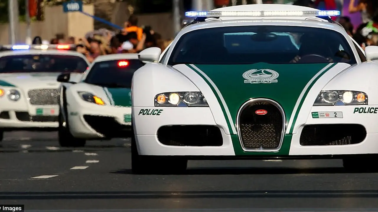 Bugatti Veyron yang dinobatkan sebagai mobil polisi tercepat di dunia. (AFP)