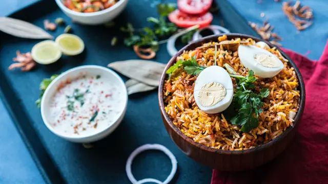 Ilustrasi nasi briyani