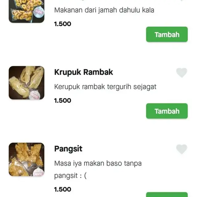 6 Deskripsi Makanan Gorengan di Ojek Online Ini Bikin Pelanggan Senyum Tipis