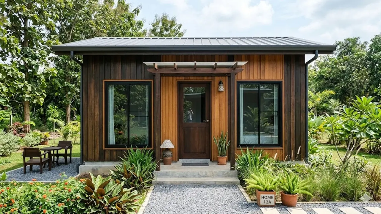 Rumah Semi Permanen 5x6 Low Budget Tapi Terlihat Modern