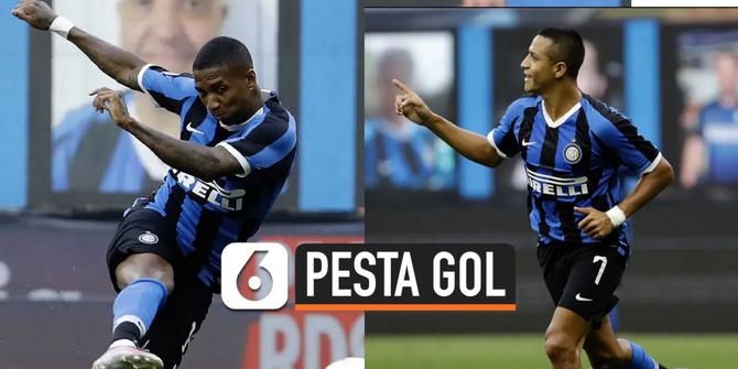 VIDEO: Inter Milan Pesta Gol, Cukur Brescia 6-0