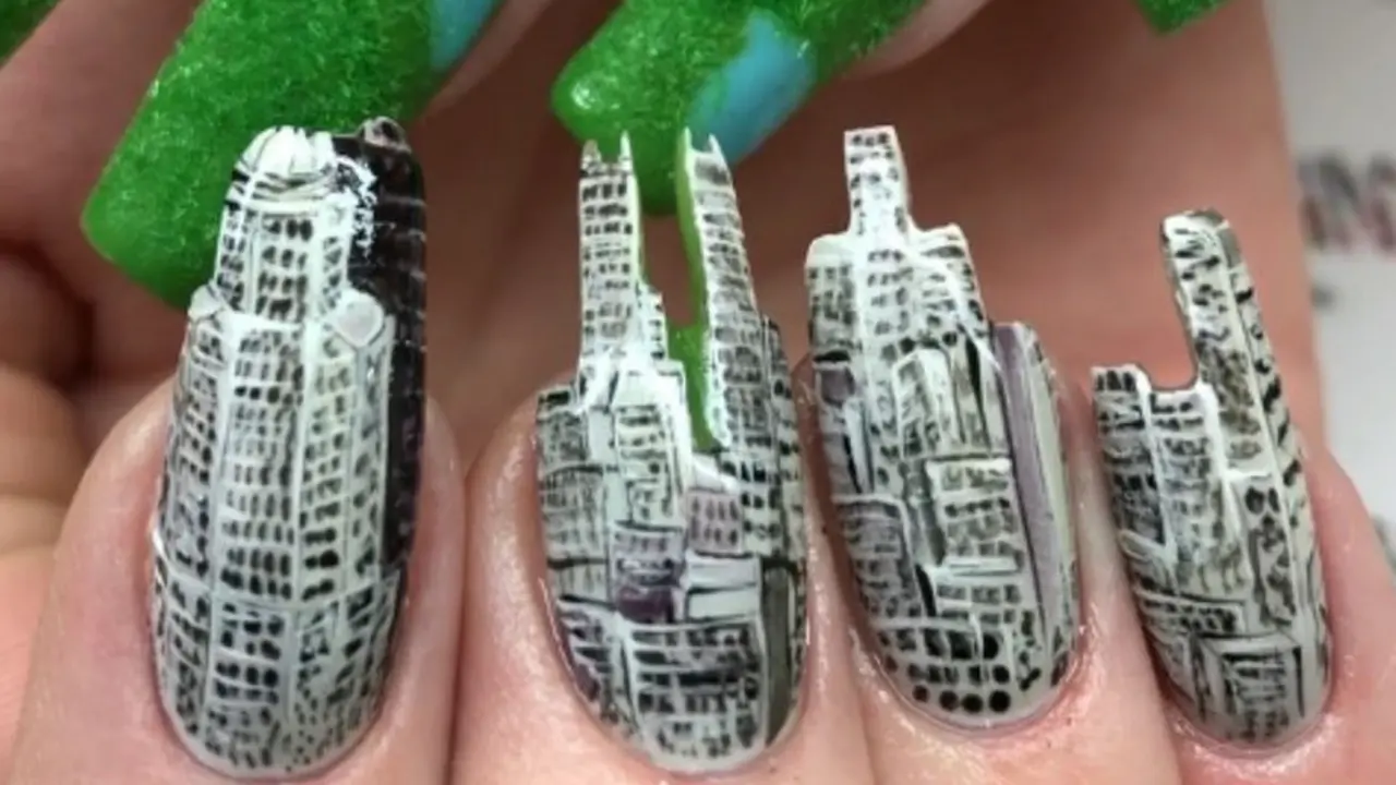 Nggak Nyangka, Nail Art Bentuk Bunga Mekar dan Gedung Bertingkat