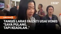 Laras Faizati Khairunnisa, divonis enam bulan penjara. Majelis Jakim Pengadilan Negeri Jakarta Selatan menilai, Laras terbukti menghasut publik lewat media sosial dalam aksi demo yang berujung rusuh pada akhir Agustus lalu.