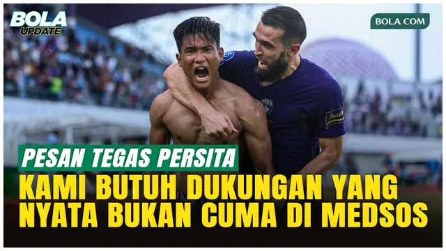 Carlos Pena dan Javlon Soroti Dukungan Suporter Usai Persita Menang Comeback