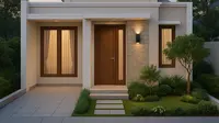 7 Desain Rumah Sederhana Tapi Mewah untuk Lahan 6x10 dengan Taman Mini, Tren Hunian Asri 2025