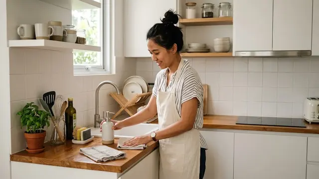 Membersihkan Dapur
