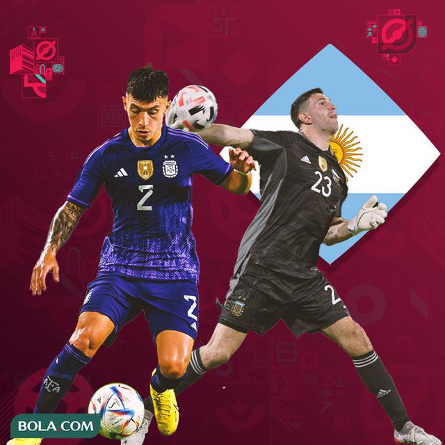 Timnas Argentina -  Lisandro Martinez dan Emiliano Martinez