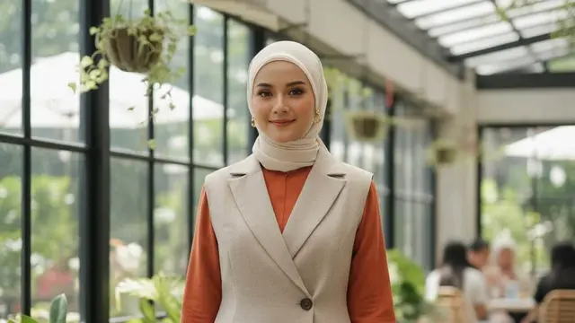 Model Gamis Blazer Asimetris untuk Look Modern dan Unik