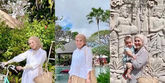 1. Kesha Ratuliu kini tengah menikmati momen liburan bersama suami dan anak di Pulau Dewata, Bali. Selain aktivitas liburannya, penampilan aktris 24 tahun ini juga banyak menarik perhatian.  (Instagram/kesharatuliu05).