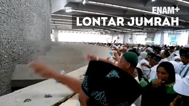 ENAM PLUS: Suasana Lontar Jumrah Jemaah Indonesia Nafar Awal di Mina