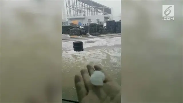 Hujan Batu di Korea Selatan