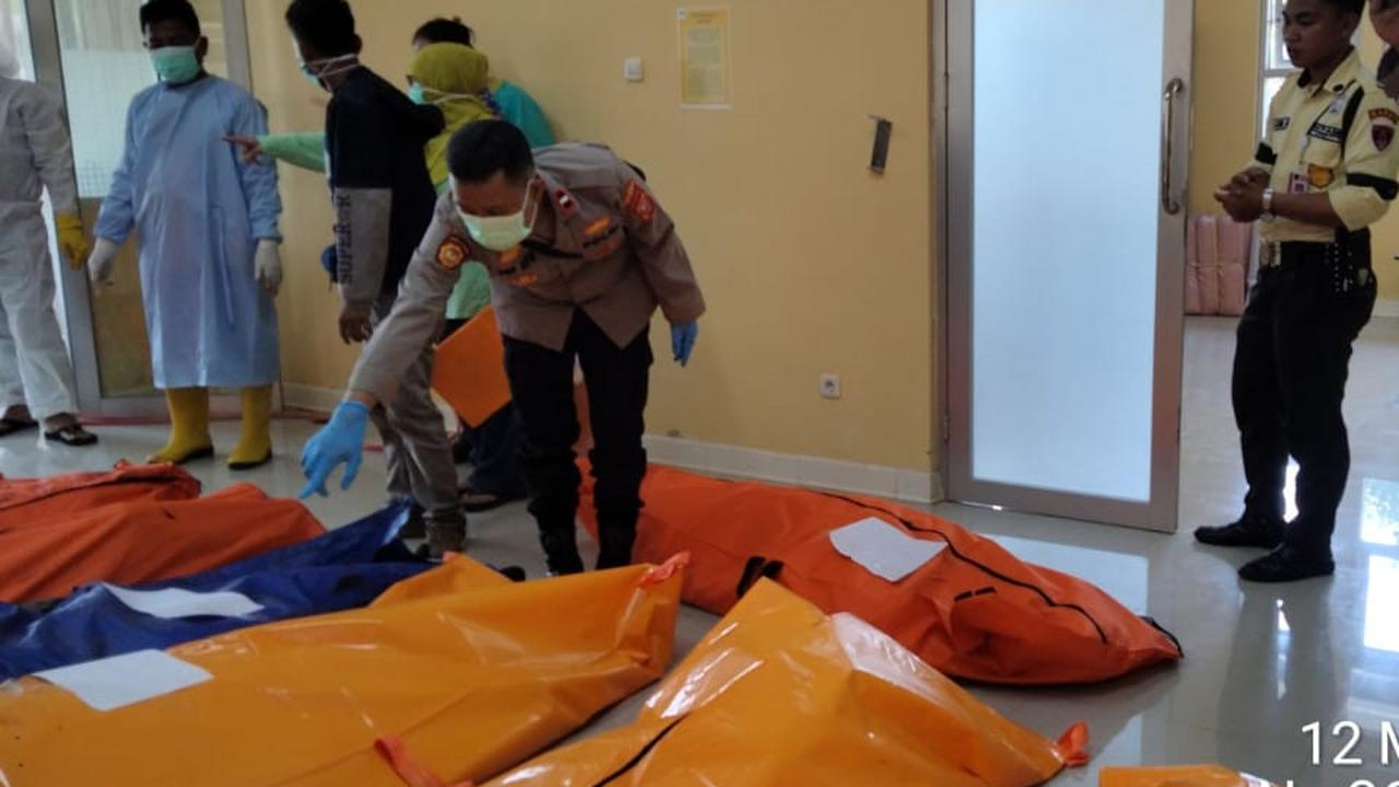 Kantong jenazah terkait ledakan di Garut