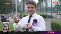 ESPN Argentina melakukan live report di Jakarta menjelang laga Indonesia Vs Argentina. (Screenshot Twitter)