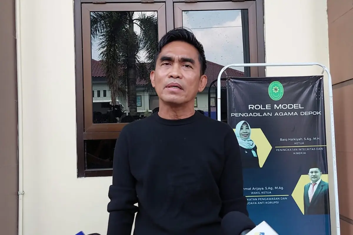 Idham Mase di Pengadilan Agama Cibinong, Jawa Barat, Senin (10/6/2024).
