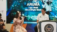 Aruma saat bertemu Sandiaga Uno di Gedung Kemenparekraf