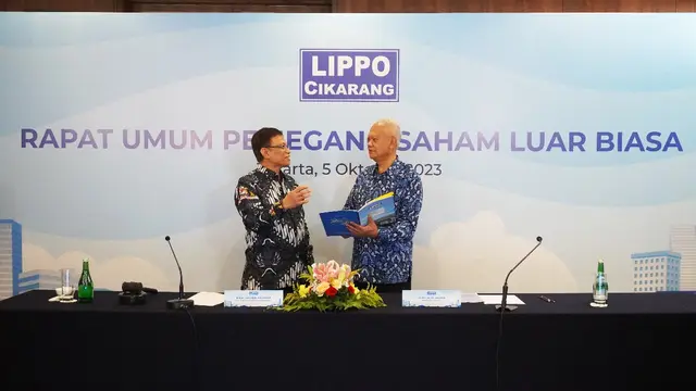 Rapat Umum Pemegang Saham Luar Biasa (RUPSLB) PT Lippo Cikarang Tbk (LPCK) pada Kamis, 5 Oktober 2023 di Jakarta. Dok LPCK)