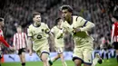 Barcelona berhasil membawa pulang tiga poin dari San Mames berkat gol semata wayang Lamine Yamal di babak kedua. (AFP/Ander Gillenea)
