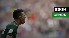 Gol yang dicetak Hirving Lozano dikabarkan membuat Meksiko mengalami gempa.