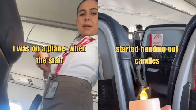 Penumpang Pesawat Panik karena Pramugari Beri Lilin Usai Turbulensi