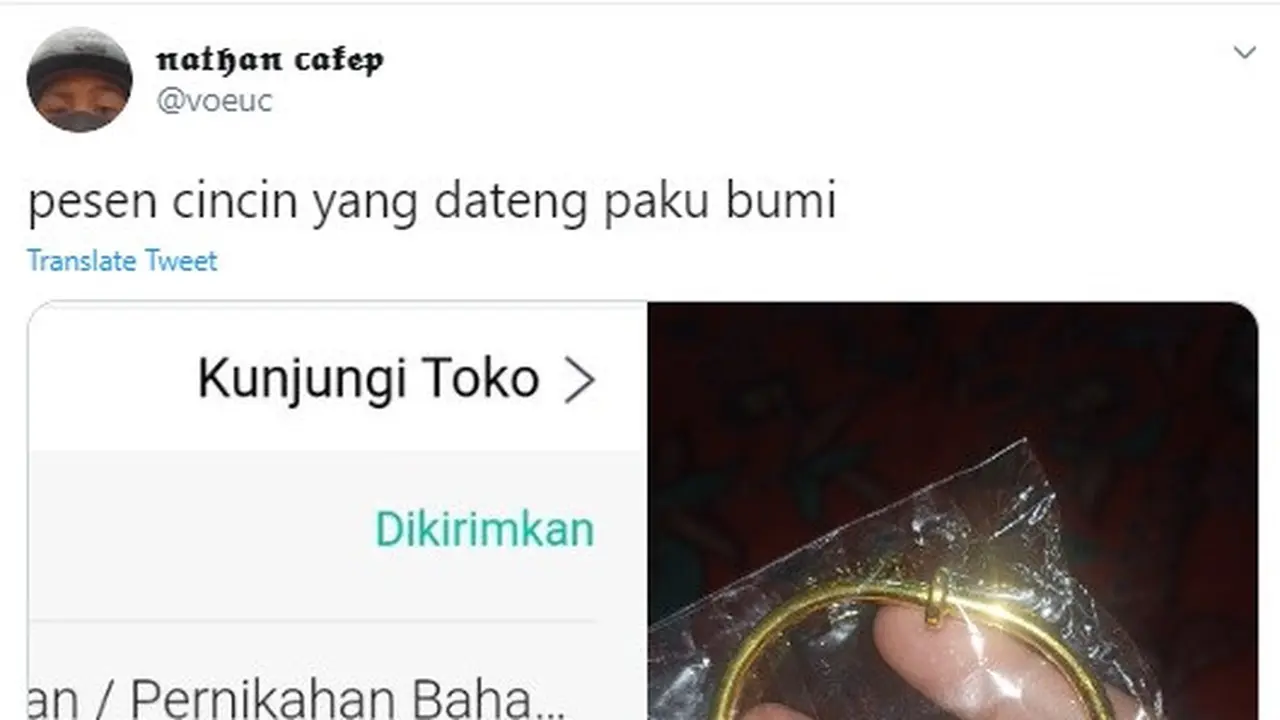 beli cincin kena zonk