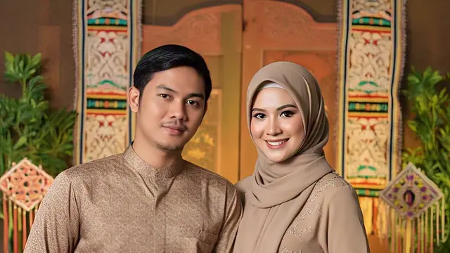 Baju Kondangan Couple Earth Tone Senada/Nurul Diva Kautsar via Meta AI