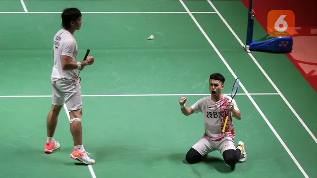 Foto: Atasi Perlawanan Sengit Unggulan Kedua, The Babies Melenggang ke Partai Final Indonesia Masters 2023