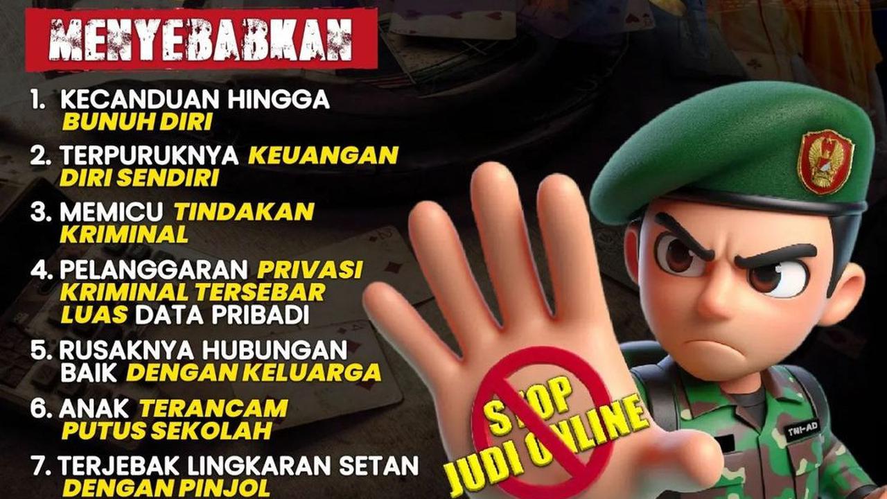 Sebelumnya, TNI AD juga menyoroti kasus judi online yang sedang ramai dibahas. <br>