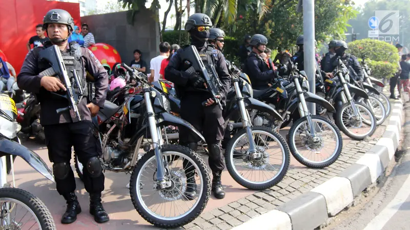 Polisi dan TNI Amankan Parade Asian Games 2018