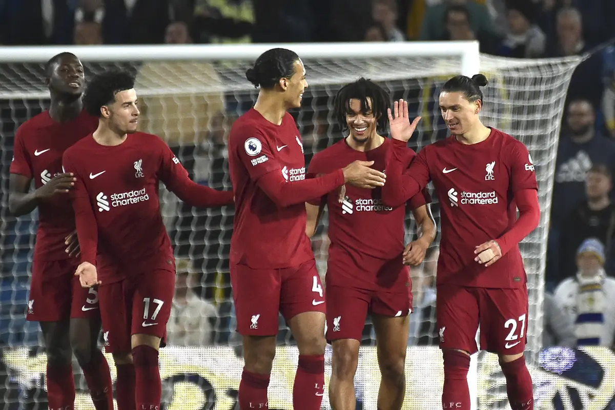 Hasil Liga Inggris: Liverpool Pesta Gol di Kandang Leeds United