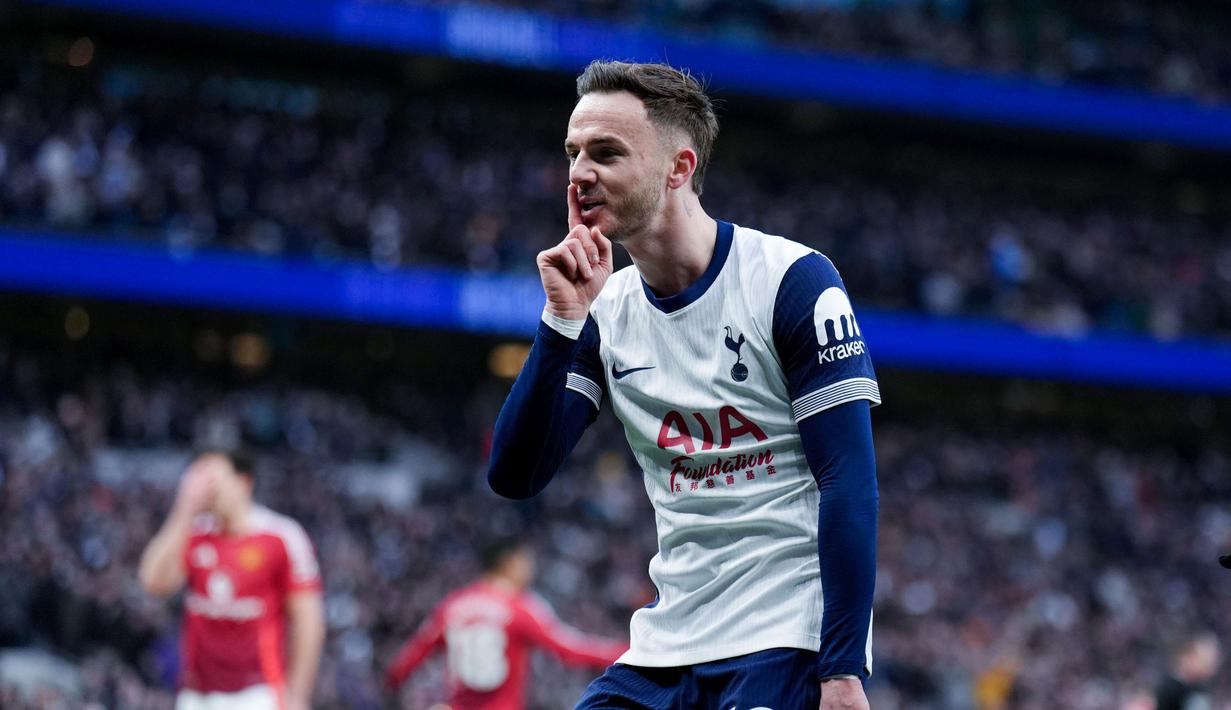 Hasil tersebut membuat Manchester United telah menelan tiga kekalahan beruntun dari Tottenham Hotspur pada musim ini. Takluk 0-3 pada pekan ke-6 Liga Inggris lalu MU kembali dihajar Spurs 3-4 pada babak perempat final Piala Liga Inggris. (John Walton/PA via AP)