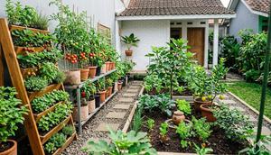 Desain Kebun Buah di Halaman Sempit (created by AI)