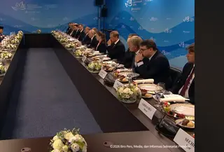 Momen Prabowo Makan Siang Bareng Putin di Vladivoatok Rusia (Tangkapan Layar YouTube Sekretariat Presiden)