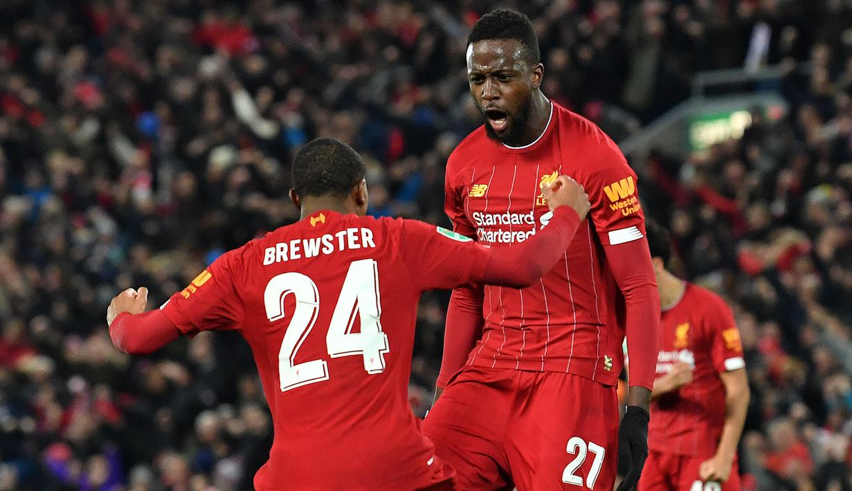 Divock Origi memiliki masa depan yang tak pasti di Liverpool karena bukan pilihan utama Jurgen Klopp. Musim ini, ia hanya tampil dua kali pertandingan dengan waktu 16 menit. Origi seharusnya berani mengambil tawaran klub lain, seperti Aston Villa untuk menambah waktu bermainnya. (AFP/Paul Ellis)