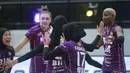 <p>Selebrasi para pemain Jakarta BIN, Kenia Carcaces (kanan) dkk setelah mencetak angka saat menghadapi Jakarta Popsivo Polwan pada laga putaran pertama final four PLN Mobile Proliga 2024 di GOR Bung Tomo, Surabaya, Minggu (7/7/2024). Jakarta BIN menang 3-0 (25-13, 37-35, 26-24). (Dok. PBVSI)</p>