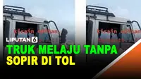 Merinding! Truk ini Melaju tanpa Sopir di Jalan Tol