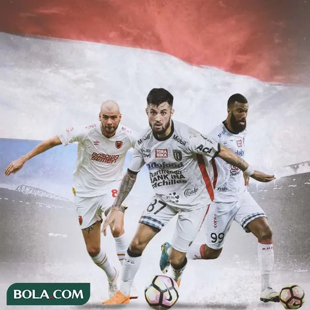 Ilustasi - Pemain Belanda di Indonesia: Sylvano Comvalius, Wiljan Pluim, Stefano Lilipaly