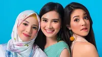 Aurelie Moeremans, Natasha Rizki dan Indah Permatasari.