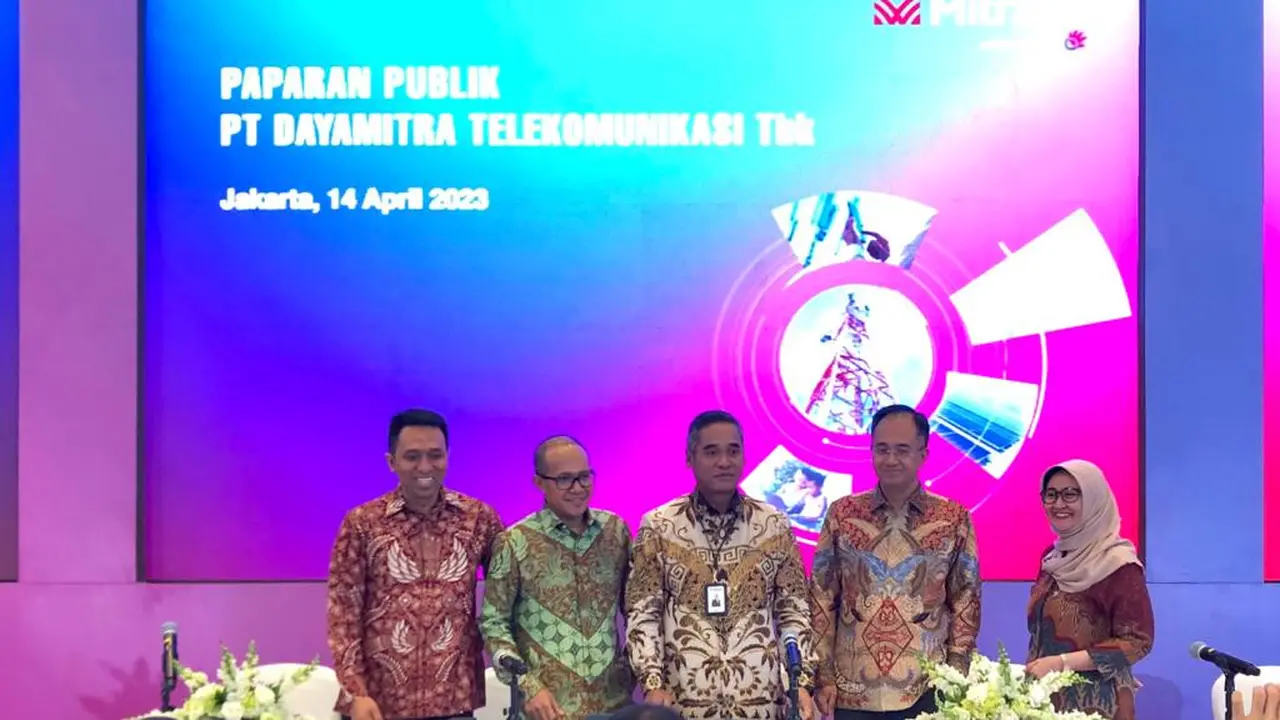 Paparan publik PT Dayamitra Telekomunikasi Tbk (MTEL) atau Mitratel, Jumat (14/4/2023). (Foto: Liputan6.com/Pipit I.R)