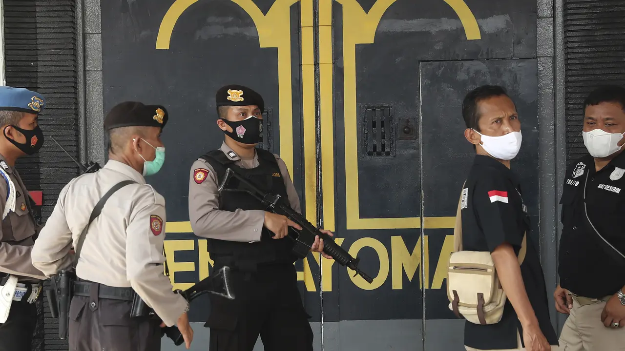 Penjagaan Ketat di Lapas Kelas I Tangerang Usai Kebakaran
