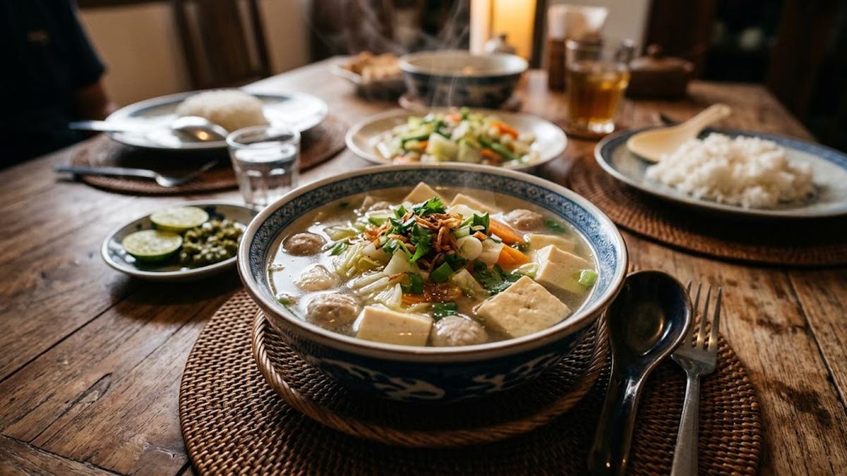 Resep Tahu Kuah Bening untuk Makan Malam Ringan, Gurih dan Hangat Tanpa Banyak Bahan
