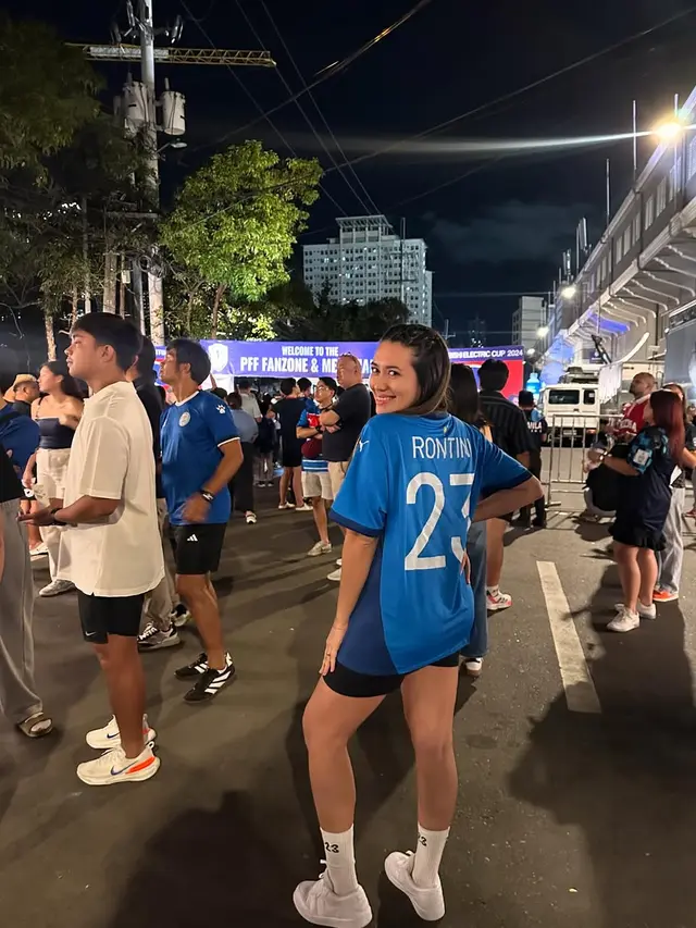 6 Potret Amanda Gonzales Hamil 4 Bulan, Rela ke Filipina Nonton Pertandingan Suami