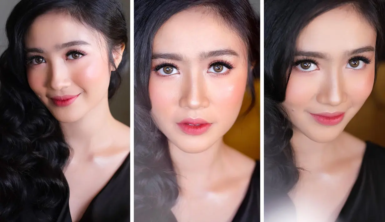 Foto kombinasi Febby Rastanty yang dibagikan di akun Instagram miliknya. Ia membagikan lima buah foto dengan angle yang sama. Di beberapa foto, aktris cantik itu menebar senyumannya yang memesona. (Instagram/febbyrastanty)