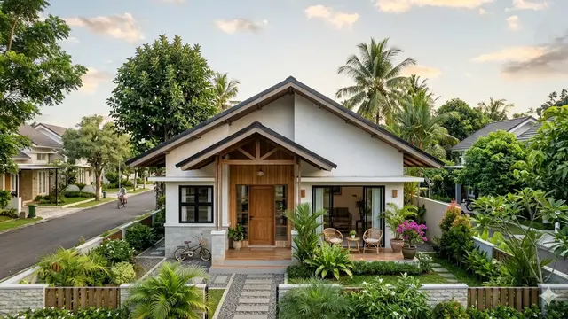 Model Rumah 1 Lantai Tipe 45
