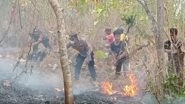 Kebakaran diduga akibat putung rokok, di Kebumen. (Foto: Liputan6.com/Polres Kebumen)