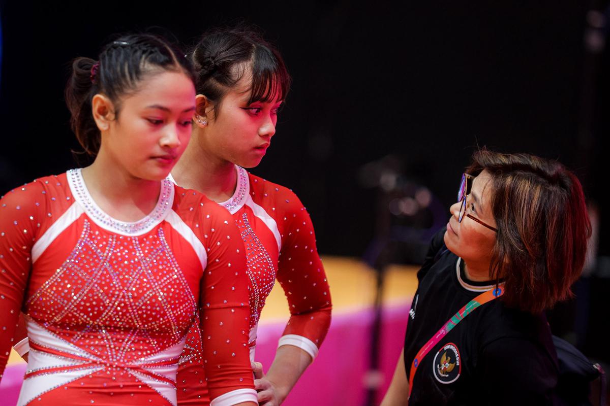 FOTO: Debut Apik Tim Gimnastik Putri Indonesia di Kejuaraan Dunia 2025, Tampil Maksimal di Hadapan Publik Sendiri