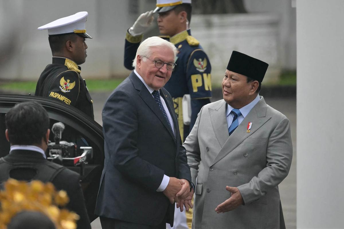 FOTO: Presiden Prabowo Terima Kunjungan Kenegaraan Presiden Jerman di Istana Merdeka