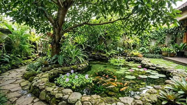 Nuansa Hutan Mungil dengan Pohon Alpukat